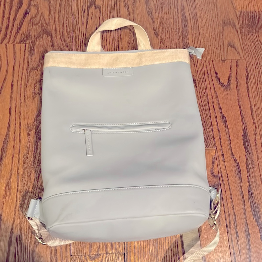 Backpack By Kapten And Son | Color: Gold/Off pink/Gray